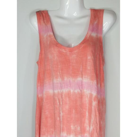 Gap Women's Pink Tie Dye Scoop Neck Midi Sundress Medium‎ NWT Coastal Kidcore - Picture 4 of 10